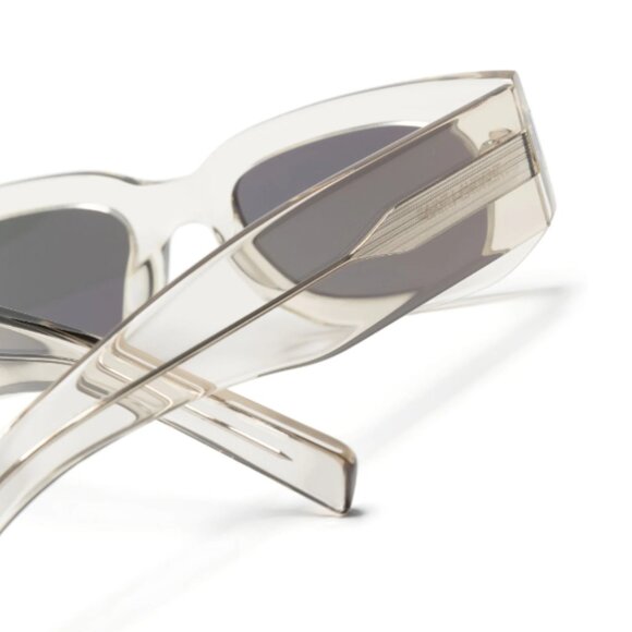 NEW SAINT LAURENT SUNGLASSES, UNISEX CLEAR GRAY SUNLASSES SAINT LAURENT - Picture 3 of 4
